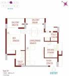 SFS Iris Apartments (1BHK+1T (804 sq ft) 804 sq ft)