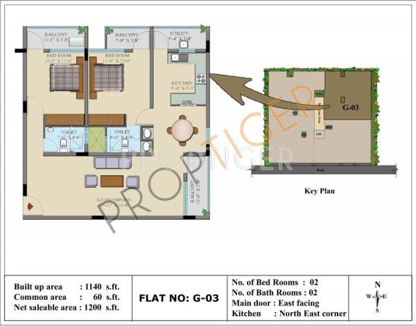 Insight Dwaraka (2BHK+2T (1,200 sq ft) 1200 sq ft)