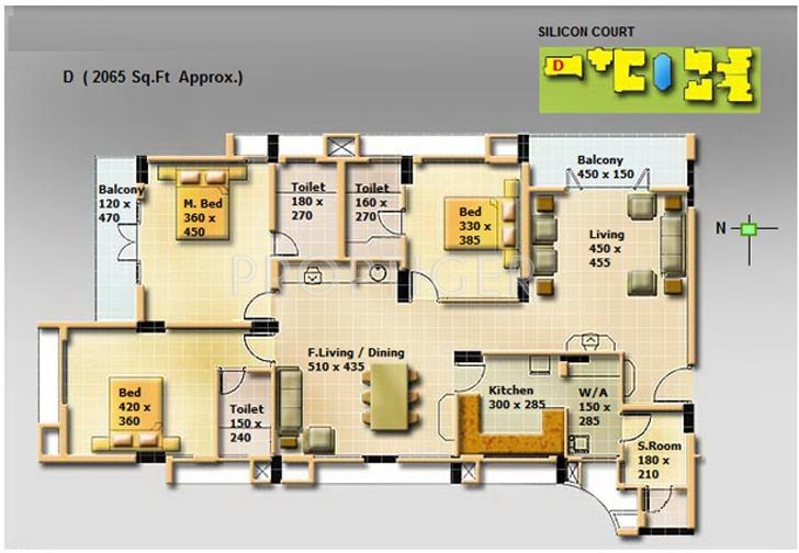 SFS Silicon Park (3BHK+3T (2,065 sq ft) 2065 sq ft)