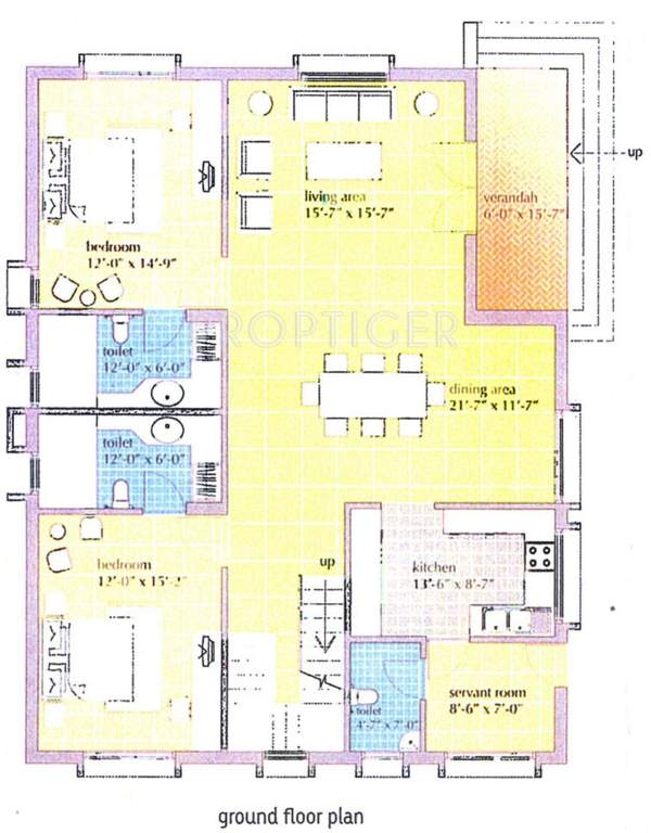 Vedic Farm Bungalows (3BHK+3T (2,375 sq ft)   Servant Room 2375 sq ft)