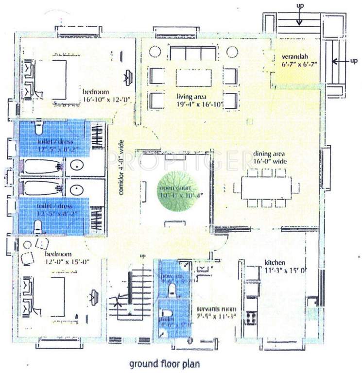 Vedic Farm Bungalows (4BHK+4T (3,400 sq ft) + Servant Room 3400 sq ft)