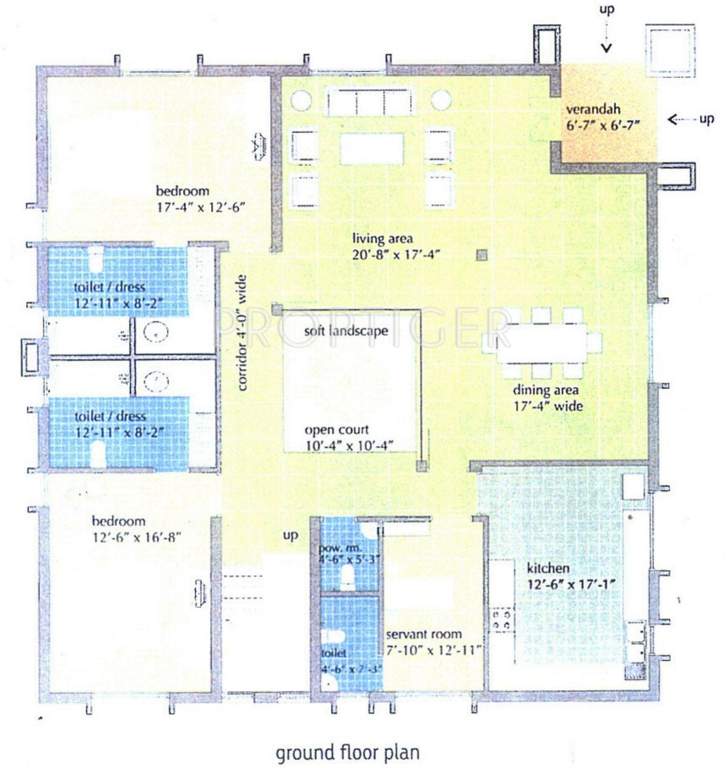 Vedic Farm Bungalows (5BHK+5T (3,680 sq ft)   Servant Room 3680 sq ft)