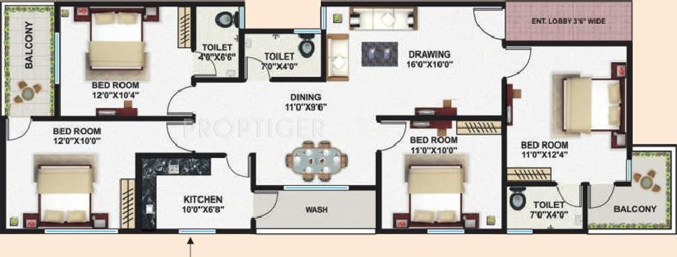 Sheetal Heights (4BHK+4T (1,600 sq ft) 1600 sq ft)