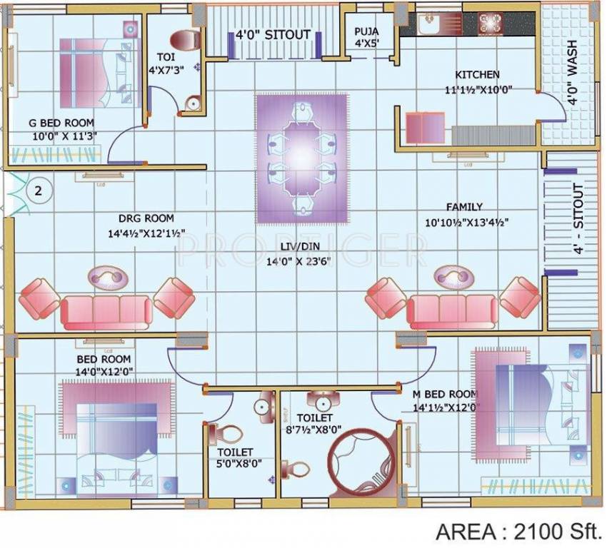 Kellen Kellen (3BHK+3T (2,100 sq ft) 2100 sq ft) Kellen Kellen (3BHK+3T (2,100 sq ft) 2100 sq ft)
