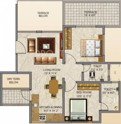 Austin Belvedere (2BHK+2T (972 sq ft) 972 sq ft) Austin Belvedere (2BHK+2T (972 sq ft) 972 sq ft)