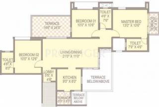 Silveroak Shriyans (3BHK+3T (1,290 sq ft) 1290 sq ft)