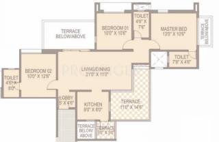 Silveroak Shriyans (3BHK+3T (1,318 sq ft) 1318 sq ft)