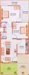 IBD Universal Indus Estates Floor Plan (2BHK+1T)