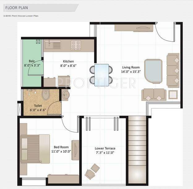 Kuber Life Style Apartment (3BHK+3T (1,700 sq ft) 1700 sq ft)