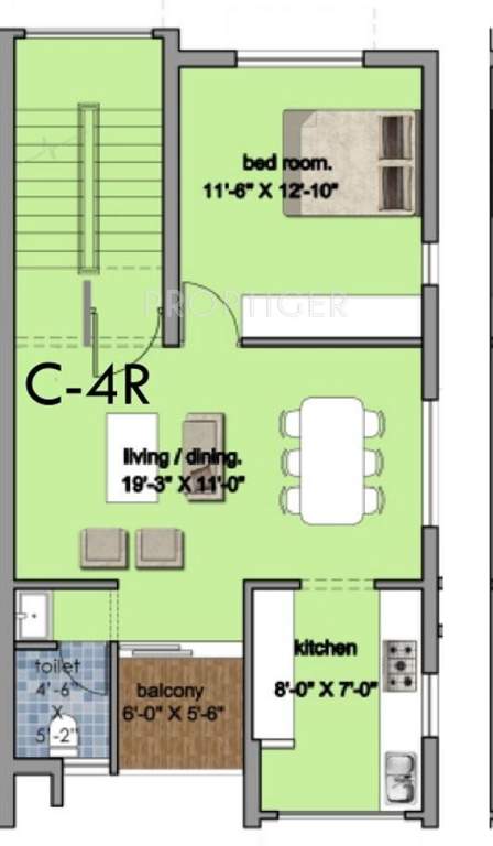 Abhinitha Vikas Verdant Villa (3BHK+3T (1,730 sq ft) 1730 sq ft)