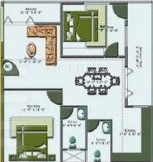 SML Maple Tree (2BHK+2T (1,040 sq ft) 1040 sq ft) SML Maple Tree (2BHK+2T (1,040 sq ft) 1040 sq ft)