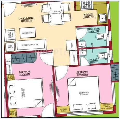 Sreema Ganpati Kunja (2BHK+2T (700 sq ft) 700 sq ft)