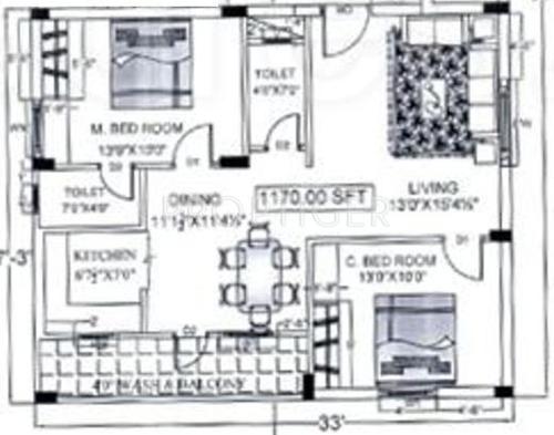 Good Apartments (2BHK+2T (1,170 sq ft) 1170 sq ft) Good Apartments (2BHK+2T (1,170 sq ft) 1170 sq ft)