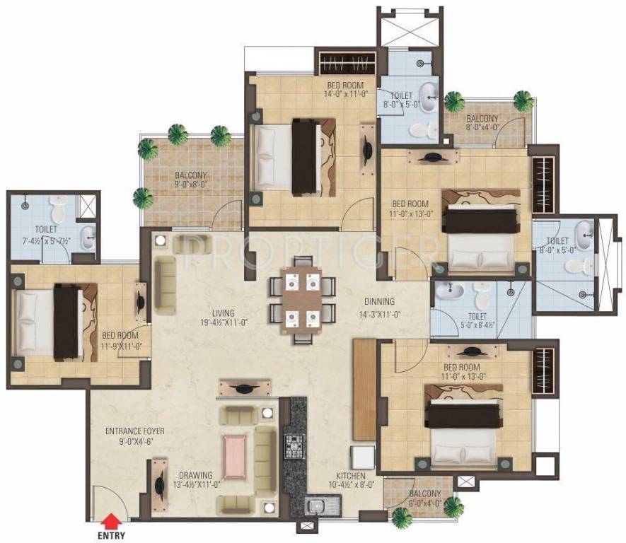 Manglam The Grand Residency (4BHK+4T (1,991 sq ft) + Servant Room 1991 sq ft) Manglam The Grand Residency (4BHK+4T (1,991 sq ft) + Servant Room 1991 sq ft)