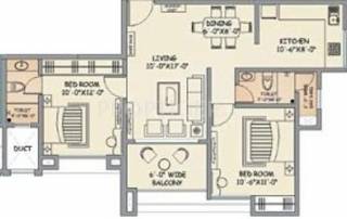 Gala Pride Presidency Luxuria (2BHK+2T (704 sq ft) 704 sq ft) Gala Pride Presidency Luxuria (2BHK+2T (704 sq ft) 704 sq ft)