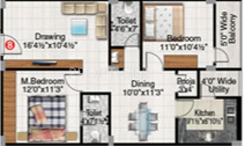 Maram Panchavati Residency (2BHK+2T (1,133 sq ft) 1133 sq ft)