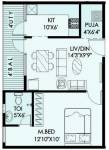  Lily Jasmine (1BHK+1T (670 sq ft)   Pooja Room 670 sq ft)