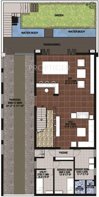 Raheja Atlantis Villas (4BHK+5T (7,164 sq ft)   Servant Room 7164 sq ft)