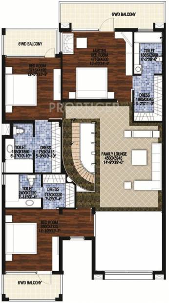 Raheja Atlantis Villas (4BHK+5T (7,164 sq ft)   Servant Room 7164 sq ft)