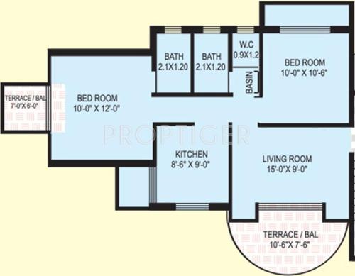 Sparklewaay Sai Nagari (2BHK+2T (990 sq ft) 990 sq ft) Sparklewaay Sai Nagari (2BHK+2T (990 sq ft) 990 sq ft)
