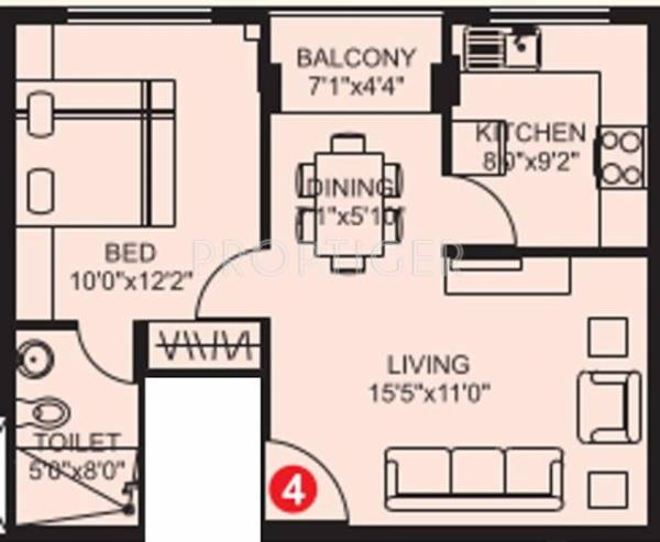Plama Citius (1BHK+1T (610 sq ft) 610 sq ft) Plama Citius (1BHK+1T (610 sq ft) 610 sq ft)