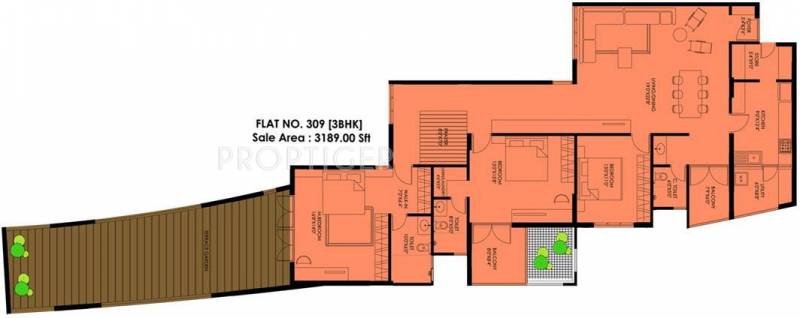 Plama Gardenia (3BHK+3T (3,189 sq ft) 3189 sq ft)