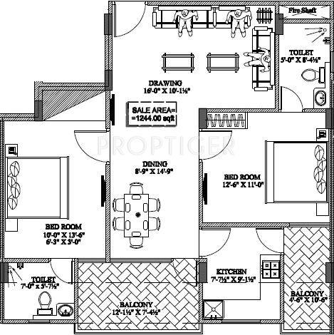 Kotecha Royal Florence (2BHK+2T (1,244 sq ft) 1244 sq ft) Kotecha Royal Florence (2BHK+2T (1,244 sq ft) 1244 sq ft)