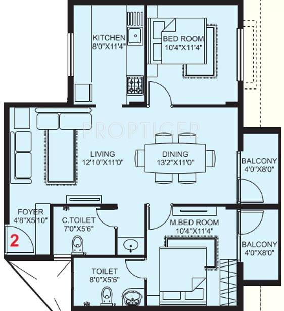 Plama Castle (2BHK+2T (1,088 sq ft) 1088 sq ft) Plama Castle (2BHK+2T (1,088 sq ft) 1088 sq ft)