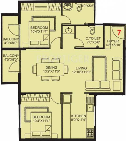 Plama Castle (2BHK+2T (1,090 sq ft) 1090 sq ft) Plama Castle (2BHK+2T (1,090 sq ft) 1090 sq ft)