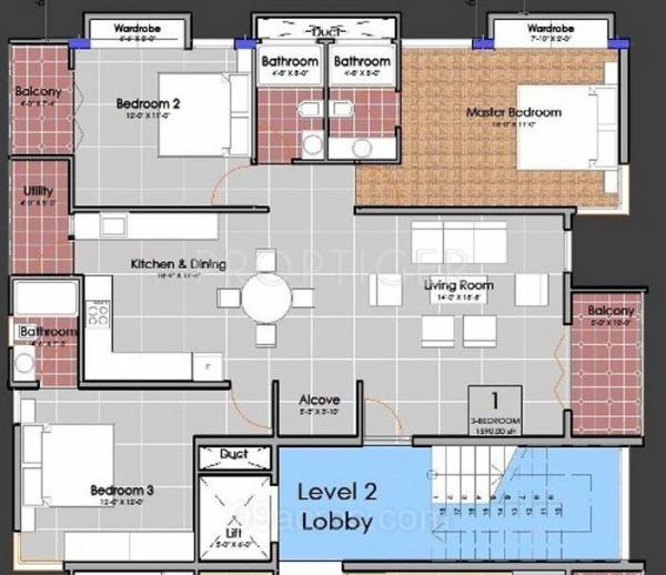 PRK Eka (3BHK+3T (1,590 sq ft) 1590 sq ft) PRK Eka (3BHK+3T (1,590 sq ft) 1590 sq ft)