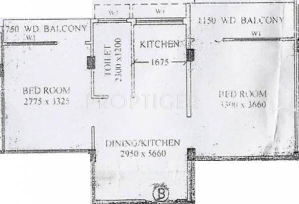 Ipcon Skylark Valley (2BHK+2T (810 sq ft) 810 sq ft)