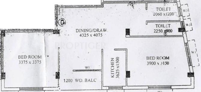 Ipcon Skylark Valley (2BHK+2T (985 sq ft) 985 sq ft)
