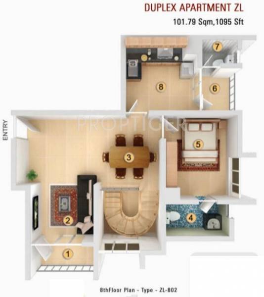 Plama Fortune (2BHK+2T (1,691 sq ft) 1691 sq ft)