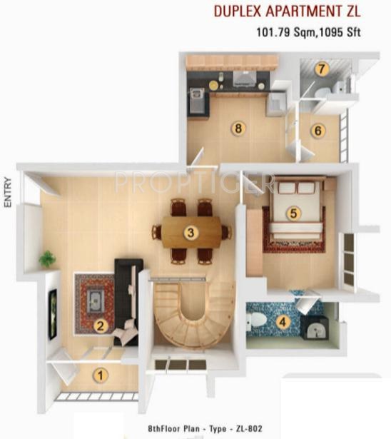 Plama Fortune (2BHK+2T (1,691 sq ft) 1691 sq ft)