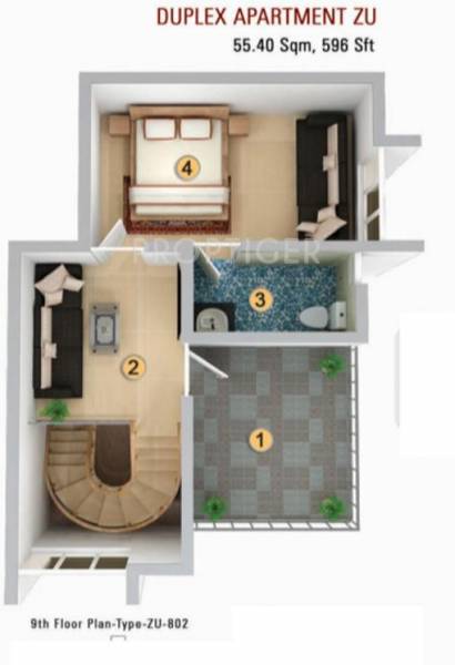 Plama Fortune (2BHK+2T (1,691 sq ft) 1691 sq ft)