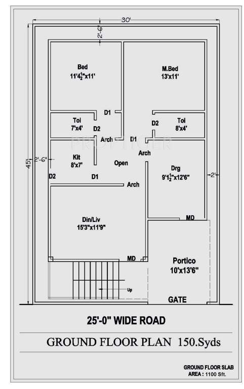 Dream Mega Dream City Villas (2BHK+2T (1,100 sq ft) 1100 sq ft)