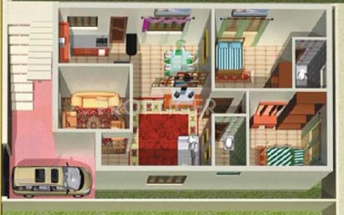 Dream Dream City Villas (2BHK+2T (1,050 sq ft) 1050 sq ft)