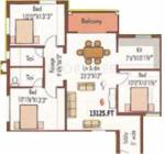 Rajparis Padmam (3BHK+3T (1,312 sq ft) 1312 sq ft) Rajparis Padmam (3BHK+3T (1,312 sq ft) 1312 sq ft)