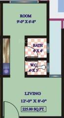 Sarah Sarah Villa (1BHK+1T (225 sq ft) 225 sq ft)