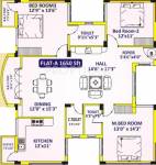 Green Gayathri (3BHK+3T (1,650 sq ft) 1650 sq ft)