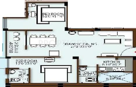 Decor Kanaklata Apartment (2BHK+2T (1,210 sq ft) 1210 sq ft)