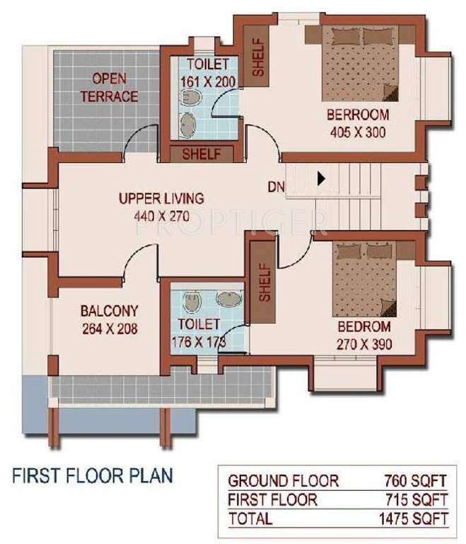 Raj Nakshatra Gardens (3BHK+3T (1,475 sq ft) 1475 sq ft)
