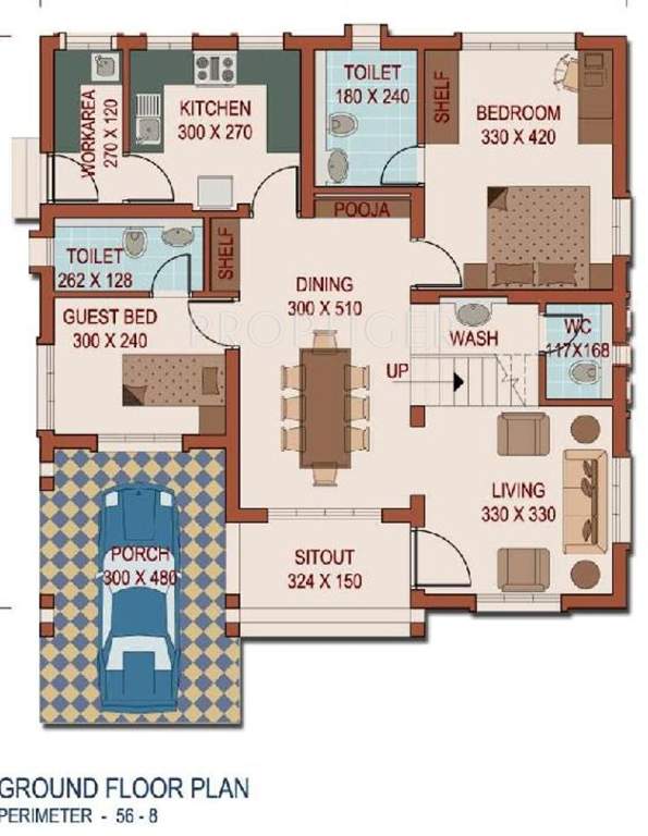 Raj Nakshatra Gardens (4BHK+4T (1,966 sq ft) 1966 sq ft)