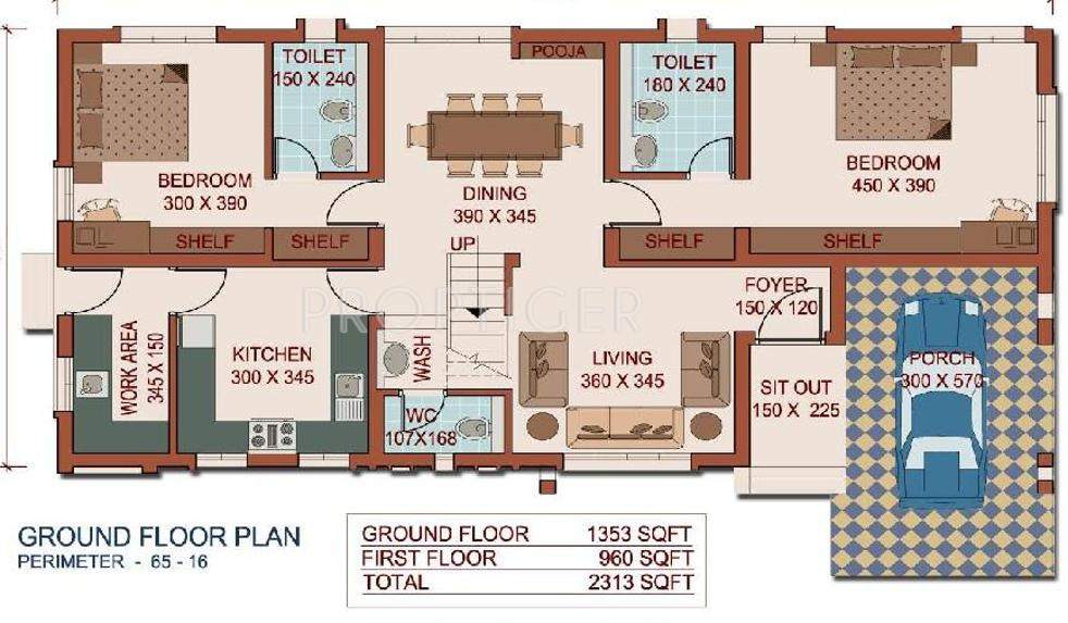 Raj Nakshatra Gardens (4BHK+4T (2,313 sq ft) 2313 sq ft)