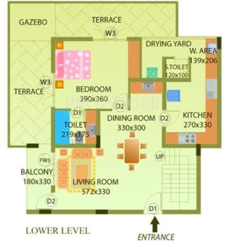 Heera Golden Hills (3BHK+4T (2,235 sq ft) + Study Room 2235 sq ft)