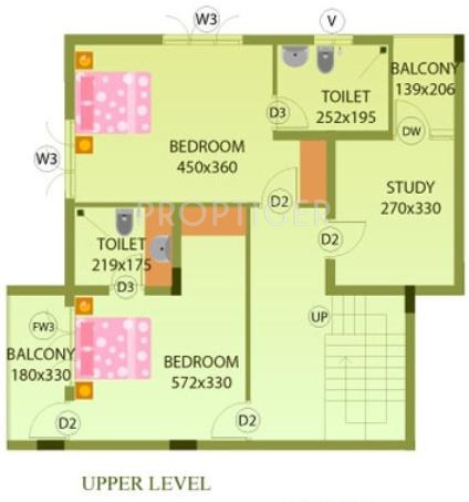Heera Golden Hills (3BHK+4T (2,235 sq ft) + Study Room 2235 sq ft)