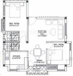 Repute Homes Charaiveti Floor Plan (2BHK+2T)
