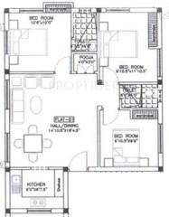 Floor Plan (3BHK+3T) Repute Homes Charaiveti Floor Plan (3BHK+3T)
