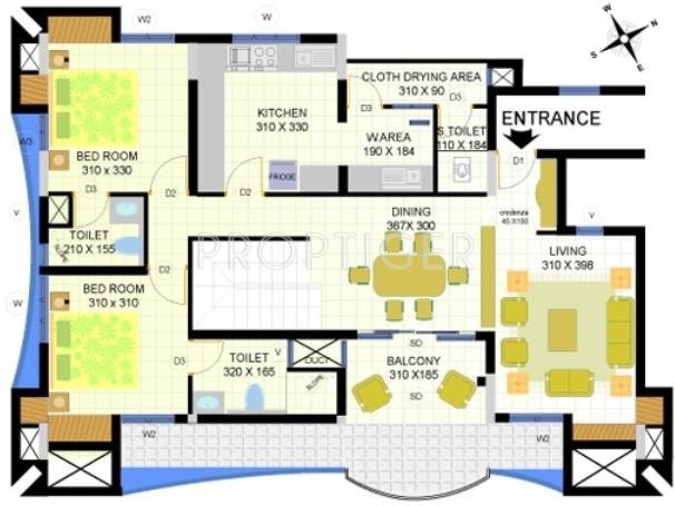 Heera Blue Bells (4BHK+5T (2,535 sq ft) 2535 sq ft)