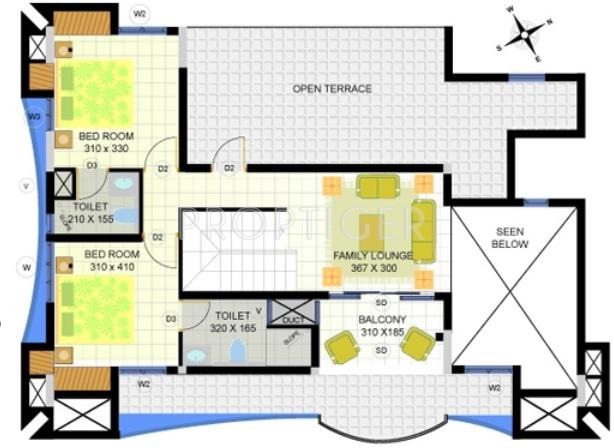 Heera Blue Bells (4BHK+5T (2,535 sq ft) 2535 sq ft)